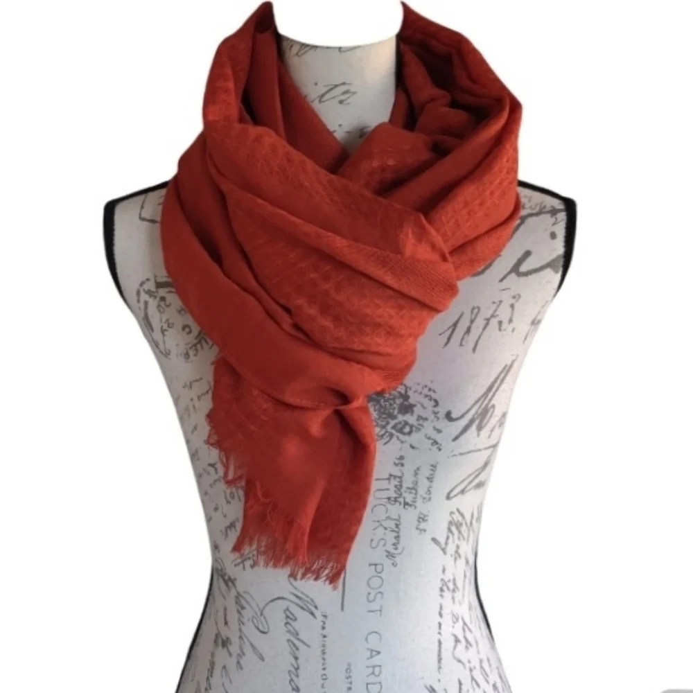 Rust Colored Oversized Scarf.